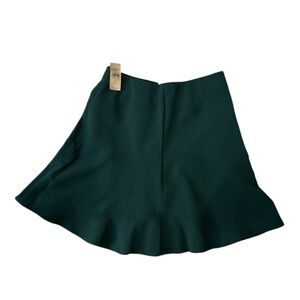 NWT! Ann Taylor LOFT fit-and-flare mini skirt in dark emerald green - size 4P